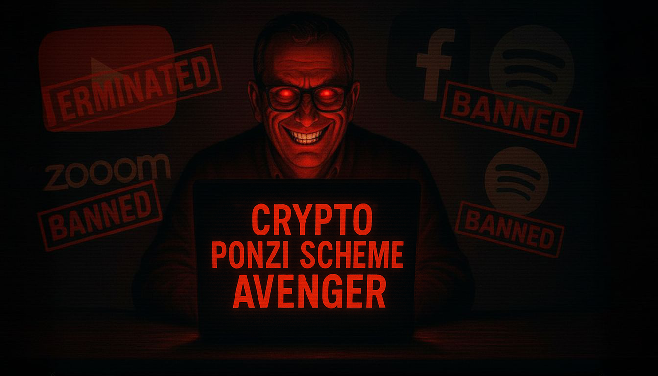 Danny De Hek YouTube ban – The Rise and Fall of THE CRYPTO PONZI SCHEME AVENGER, exposing contradictions, Apollo blackmail, and OneCoin scam silence