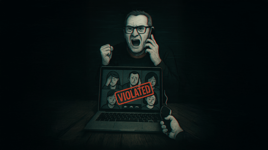 Danny De Hek THE CRYPTO PONZI SCHEME AVENGER broadcasting private phone calls violation